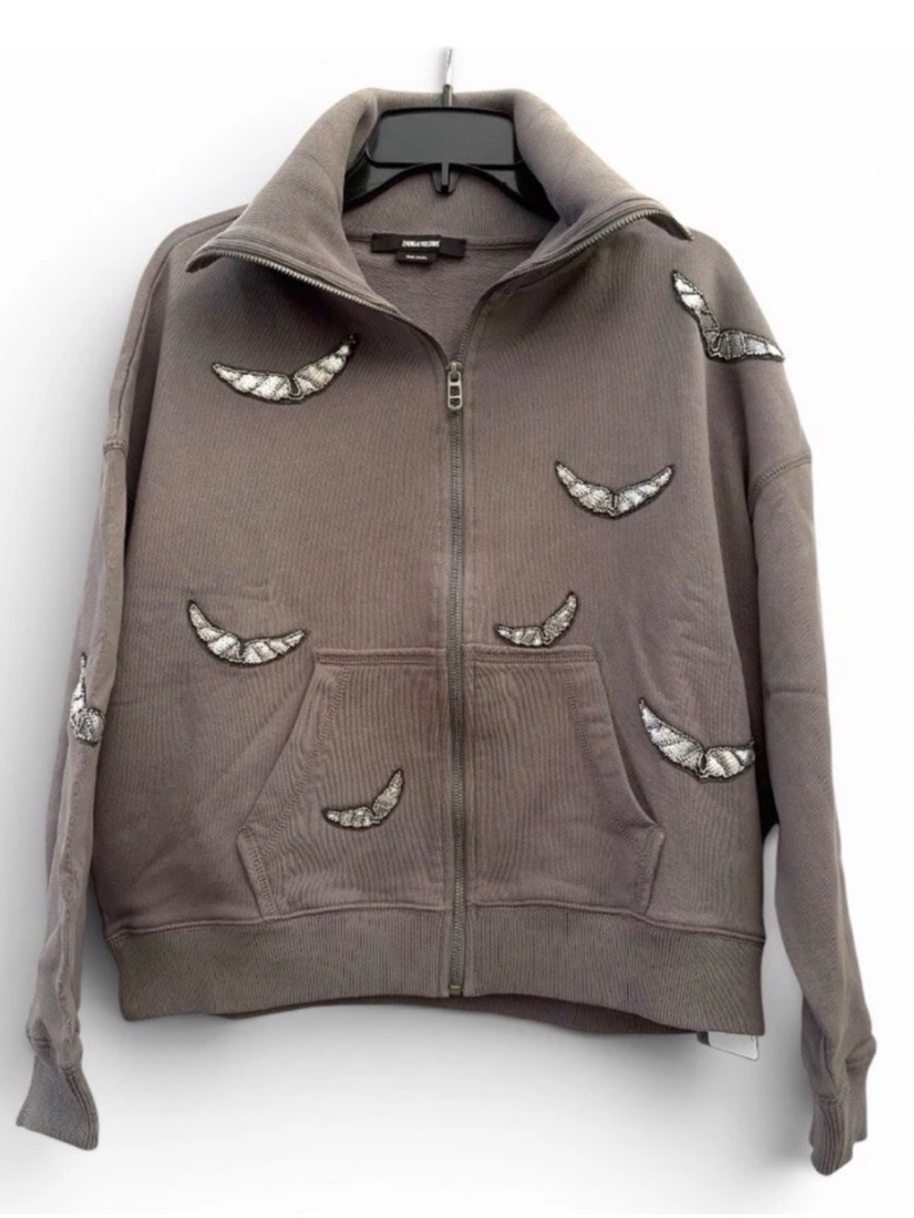 Zadig & Voltaire Milly Zip Up Sweatshirt